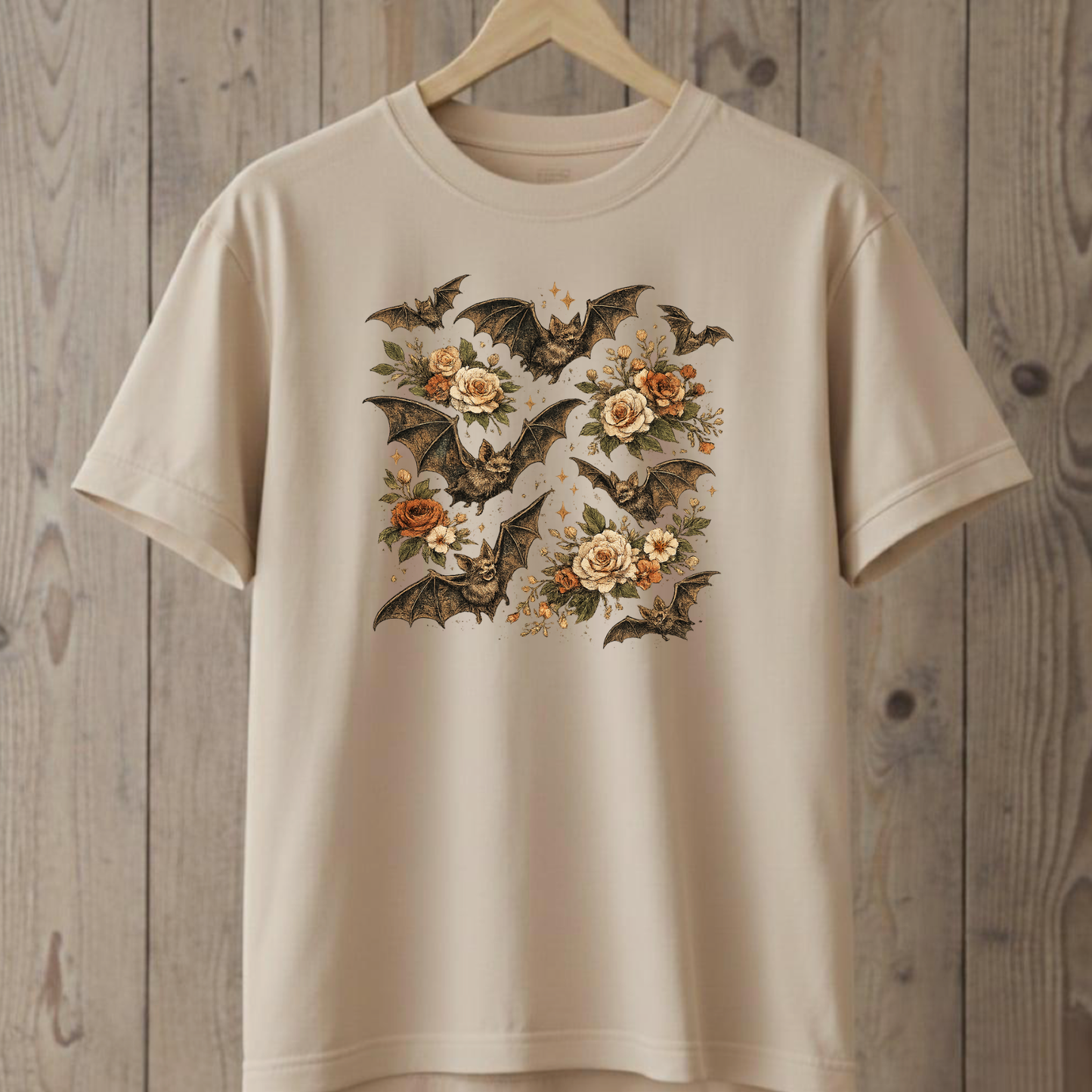 Bat Floral T-Shirt