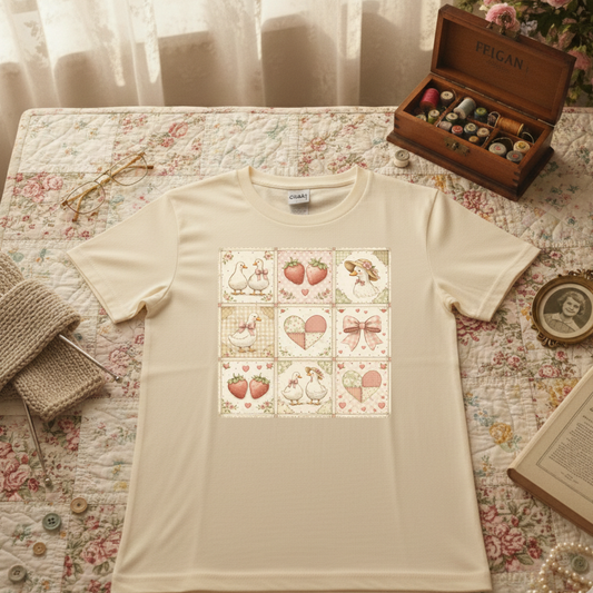Strawberry Quilt T-shirt