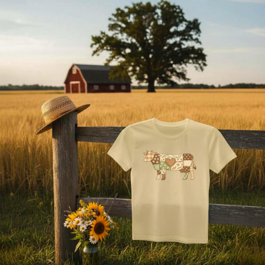 Cow Patchwork T-shirt