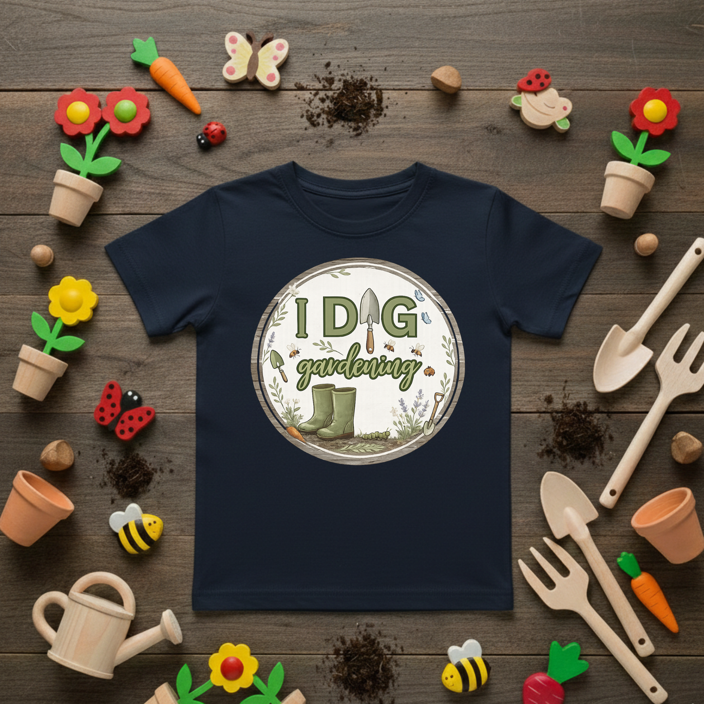 I Dig Gardening Kid's T-shirt