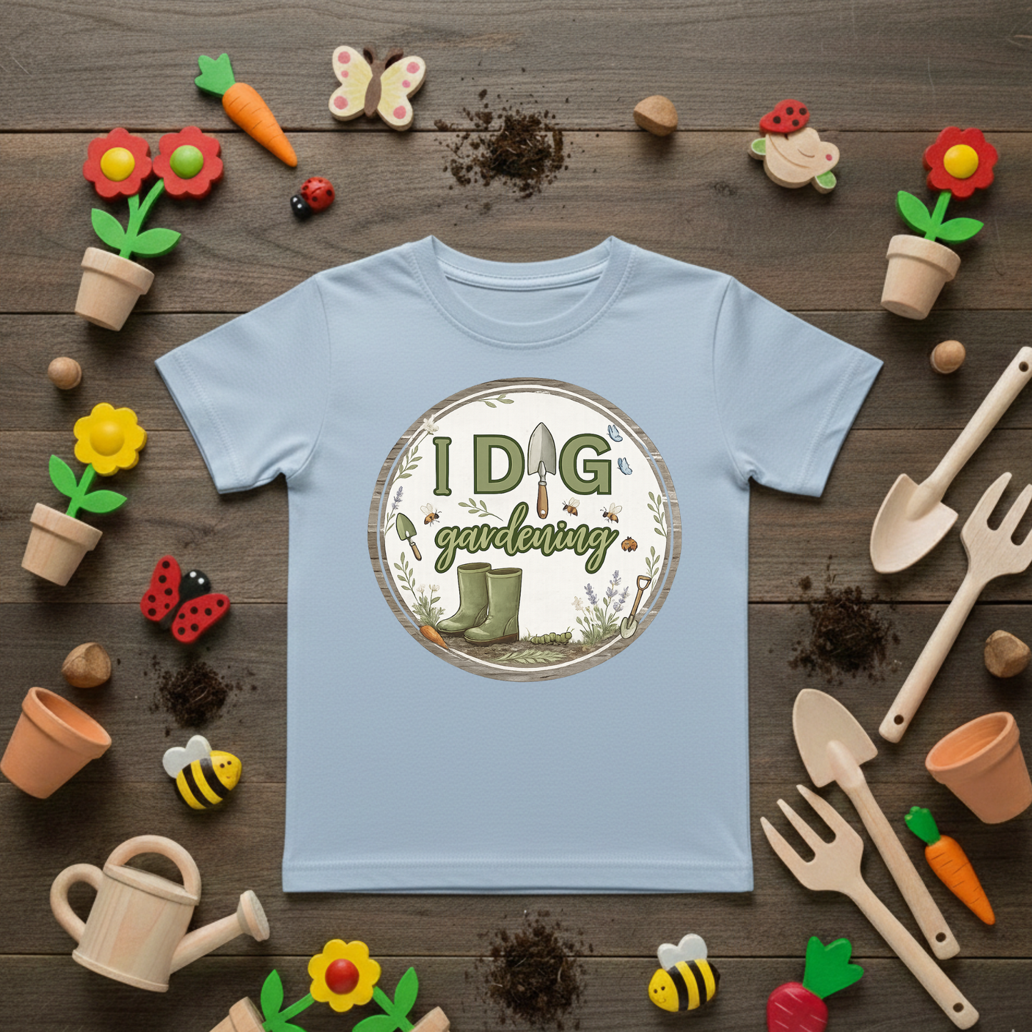 I Dig Gardening Kid's T-shirt