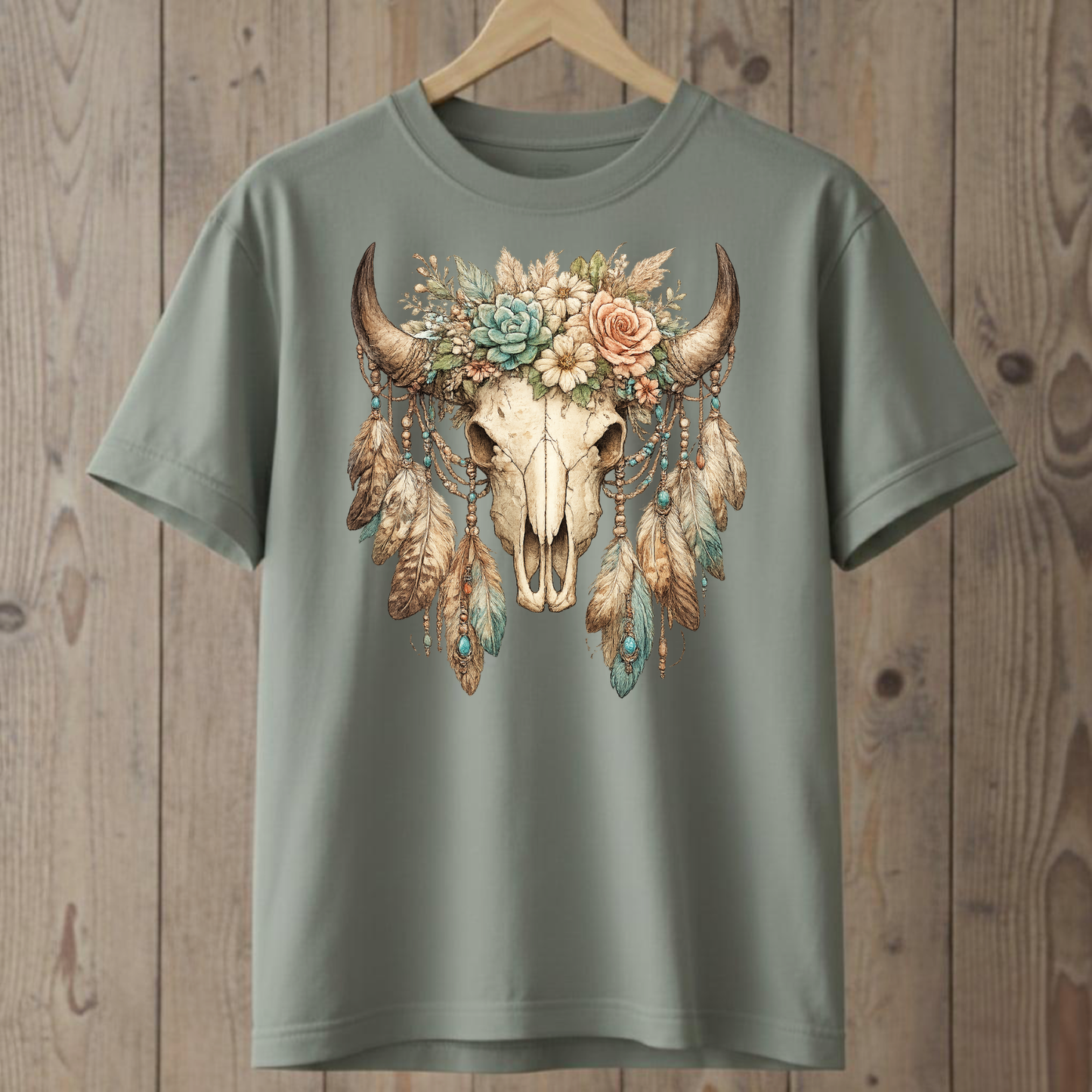 Bull Floral T-Shirt