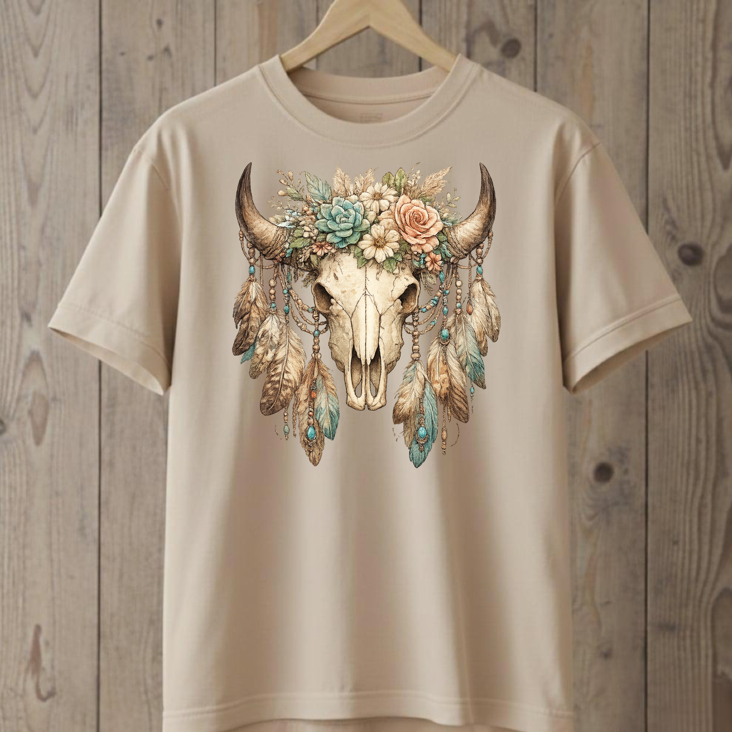 Bull Floral T-Shirt