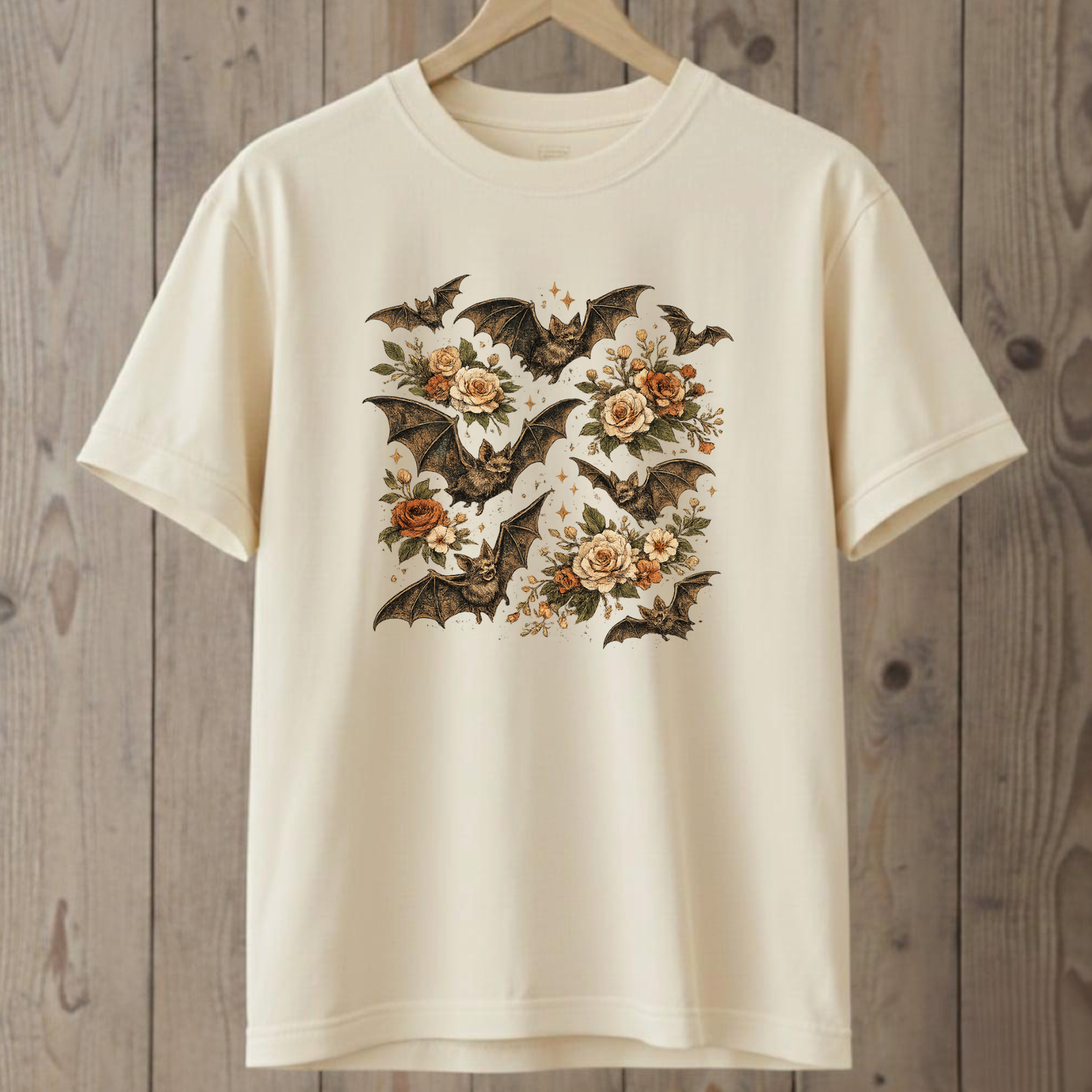 Bat Floral T-Shirt