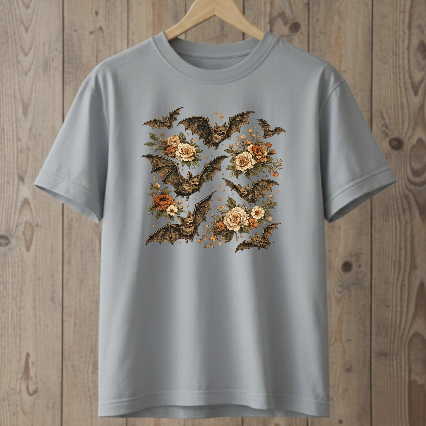 Bat Floral T-Shirt
